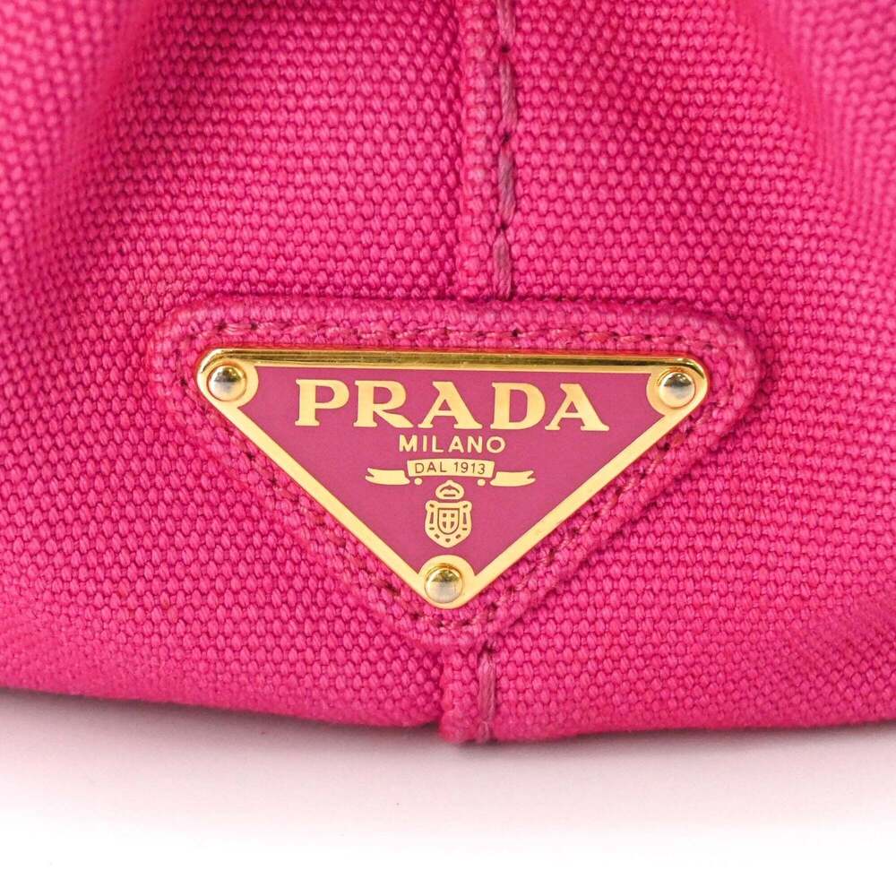 PRADA Pink Canvas Shoulder Bag - Picture 7 of 15